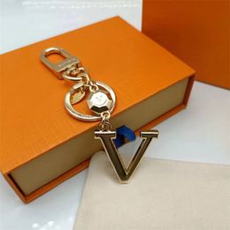 Gold Letter Key Chains Luxury Desginers Keyrings Lovers Bag Accessories Car Key Holder For Men And Women Gift