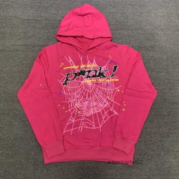 22ss Spider Pink Sp5der Hoodies Young Sweatshirts Streetwear Thug 555555 Hoody Men Women 11 Web Pullover Fast Delivery