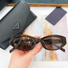 NEW Designer Womens Sexy Oval Frame Cool Sunglasses PR 26 Luxury Sunshade Retro cats eye Small Frame outdoor party personality Logo on the leg with original box