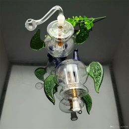 Smoking Pipes Hot-selling color tripod glass cigarette kettle in Europe and America Wholesale Bongs Oil