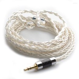 89-7 Headphone Cord 1064 Cores 8-Strand Thickened Silver-Plated Upgrade Cable Wired Earphones In Ear Monitor Original Headset