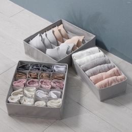 Storage Bags 3PCS/set Closet Underwear Ties Drawer Bra Divider Sock Organiser Box Foldable Organiser