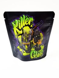 Packing Paper Killer Glue 3.5G Smell Proof Plastic Mylar Edibles Backpack Boyz Runty Gelato Zerbert Special Die Cut Shaped Bags Zipp Otgpr