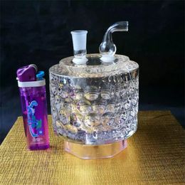 The water cube water bottle Wholesale Glass bongs Oil Burner Glass Water Pipes Oil Rigs Smoking