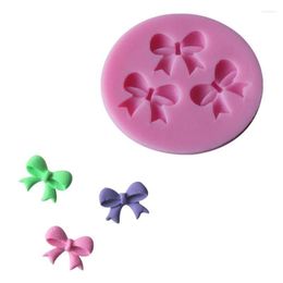 Baking Moulds DIY Cake Tools Pastry Fondant Decorating Bow Ties Silicone Mould 3D Chocolate Candy