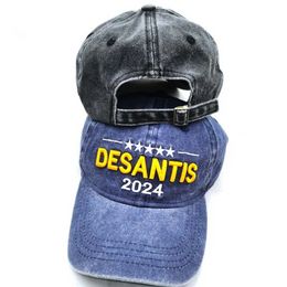 2024 DeSantis 파티 용품 캡 면화 -균열 가능한 야구 모자 i0320