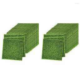 Decorative Flowers 30 Pieces Of Artificial Grass Garden Lawn Miniature Decoration Accessories DIY Moss Doll House