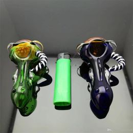 Honeycomb head stained glass pipe Glass bongs Oil Burner Glass Water Pipes Oil Rigs Smoking