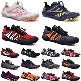 Scarpe da acqua Donna Uomo Scarpe Sandali Spiaggia Deep Dark Blue Purple Orange Pink Outdoor Barefoot Quick-Dry taglia 36-45