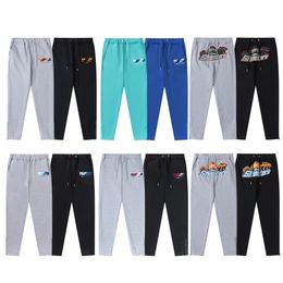 Erkekler Pantolon Trapstar Sıradan Pantolon Klasik Elastik Bel Hip-Hop Moda Sweatpants Mektup Dekorasyon Kalın Pantolon