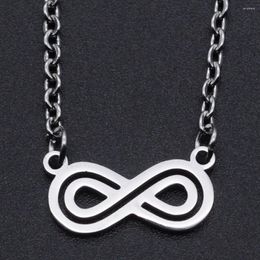 Chains 10pcs Fashion Infinity Pendant Necklace Mother's Day Gifts Stainless Steel Eternal Symbol