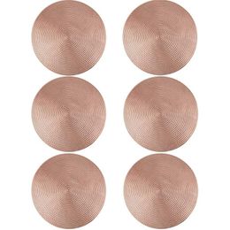 Table Mats & Pads 6 Pcs Round Placemats Non-Slip PVC Hollow Out For Party Wedding Heat Insulation Dinner Decor Mat