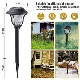 Solar Lights Outdoor LED Garden Pathway Light Warm White Multiple Landscape For Lawn Patio Yard Walkway