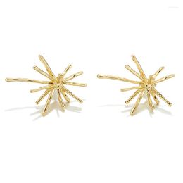 Stud Earrings DAVINI Minimalist Golden Star Flower Geometric Korean For Women OL Style Elegant Jewelry Gifts MG177