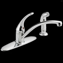 Kitchen Faucets Foundations Single Handle Faucet With Spray In Chrome B4410LF