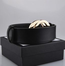 2023 Smooth leather belt luxury belts designer for men big buckle male chastity top fashion mens wholesale105 -125CM