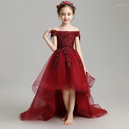 Ethnic Clothing Children's Dress Princess Fluffy Girls Baby Show Catwalk Evening Party Small Host Piano Costume Flower Girl