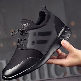 Dress Shoes Sneakers Mens Height Increase 6Cm 8Cm Running Gym Male Breathable Casual Lightweight Sports Chaussure Homme 230317