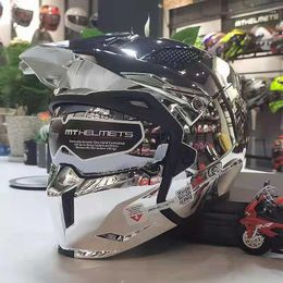 Motorcycle Helmets Nieuwe Motorhelm Full Face Helmen Modulaire Hoge Kwaliteit Dot Ece Goedgekeurd Persoonlijkheid Off Road Verwisselbare