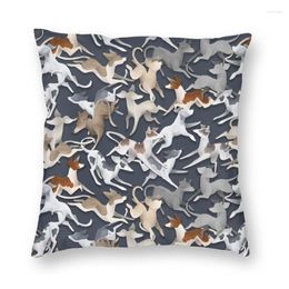 Pillow Sighthound Selection Covers Velvet Cute Greyhound Whippet Dog Throw For Sofa Car Square Pillowcase Home Decor