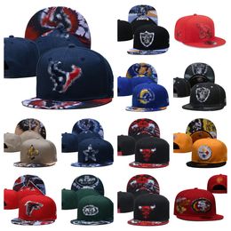 Hot Designer hats All Teams Logo Snapbacks hats Cotton Embroidery Football Baskball Closed Mesh flex Beanies Fisherman Flat Hat Hip Hop Sport hockey Snapback cap