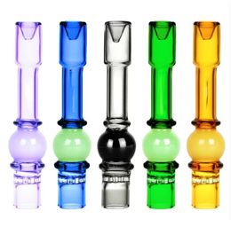 glass one hitter smoke pipe tobacco spoon Heavy dichronic dichroic mix Colour and style free shipping wholesale 5 Inch