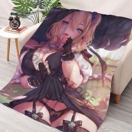 Blankets Ai Hayasaka Witch Love Is War Throws Collage Flannel Ultra-Soft Warm Picnic Blanket Bedspread On The Bed