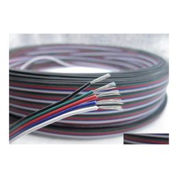 2016 Other Lighting Accessories Led Rgb 5Pin 1M 2M 4M 5M 10M 20M 50M 5 Pin Channels For 5050 3528 Rgbw Strip Extension Extend Wire Cord D Dhylv