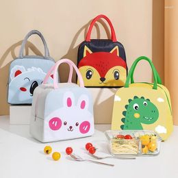 Dinnerware Sets Cartoon Children Lunch Bag Portable Insulated Thermal Box Picnic Supplies Bags Milk Bottle For Women Girl Kids Home