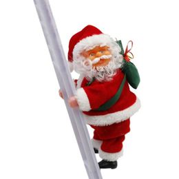 Christmas Decorations Santa Claus Dolls Children Kids Music Ladder Gift Holiday Tree Ornaments
