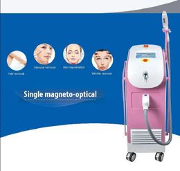 400000 shots Magneto-optic single handle IPL SH HR beauty salon instrument for skin rejuvenation and pigment removal machine