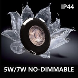 Waterproof 5W 7W LED Recessed Downlight Ultra Thin Bathroom Lamp Dimmable Round Driveless Ceiling Lighting AC 85-265V