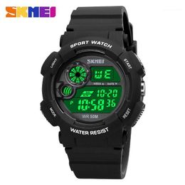 Wristwatches Sport Watch Men Military Army Watches Boys Alarm Clock Resistant Waterproof LED Digital Reloj Hombre
