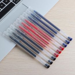 5Pcs/Set Gel Pens 0.5mm Large Capacity Blue Ink Durable Neutral Pen Quick Drying Smooth Writing Stationary