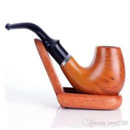 Smoking Pipes Imitated Redwood Pipe Filtration Pipe Log-coloured Old Portable Pipe