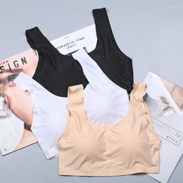 Bustiers & Corsets Women Padded Bras 2023 Seamless Bralette Underwear Sports Lingerie Cropped Female Crop Tops Sexy Brassiere Femme