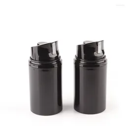 Storage Bottles 10pcs/Lot Black Plastic 50ml Airless Pump Lotion Elmusion Bottle 30ml Packaging Women Cosmetic Pot 80ml Container