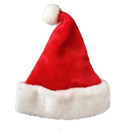 Christmas Decorations Navidad Year Thick Plush Hat Kids For Home Santa Claus Gift Warm Winter