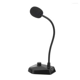 Microphones USB Computer Microphone Omnidirectional Gooseneck Mute Button PC Laptop Condenser For Streaming Conferencing