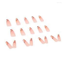 False Nails 24Pcs Coffin Ballets Nail Tips Fake With Designs Extra Long Press On Acrylic For Women & Girls Dropship