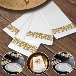 Table Napkin 25pcs Disposable Hand Towels & Decorative Bathroom Napkins | Soft And Absorbent Linen-Feel Paper Guest For Kitchen Parti