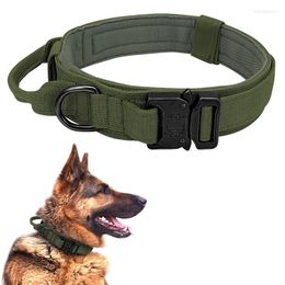 Dog Collars Nylon Tactical Collar Military Training Adjustable Duarable German Shepard For Medium Large Walking