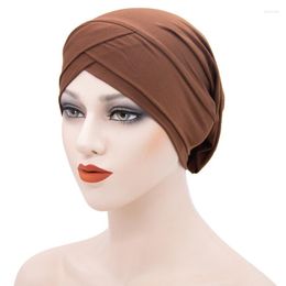 Ethnic Clothing Muslim Inner Hijab Elasticity Solid Under Scarf Islamic Turban Cover Headwrap Bonnet Plain Hijabs Turbans For Women 12