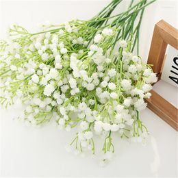 Decorative Flowers 1Pc Babys Breath Artificial Fake White Real Touch Gypsophila Floral In Bulk For Home Wedding Garden Party Decor