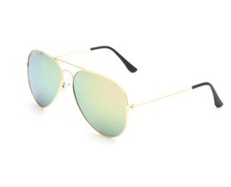 Classic Round Sunglasses Brand Designer UV400 Eyewear Metal Gold Frame Sun Glasses Men Women Mirror Sunglasses R3025