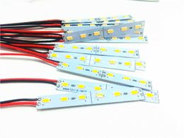 LED Strips 10PCS LED Bar Light 12V 24V 6LED 8CM 1W Cabinet LED Hard Strip Module Colourful for Showcase Machine Board Factory Equipment P230315