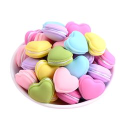 Heart Macaron Miniature Cream phone case accessories diy Japanese food play toy necklace pendant accessories 1224086