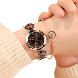 Wristwatches Women Metal Strap Watch 2023 Montre Femme Beautiful Girls Hand Accessories Watches