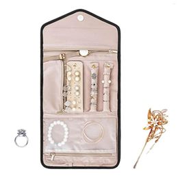 Storage Bags Travel Jewelry Pouch Fashion Luxury Multi-Function Foldable Mini For Rings Necklaces