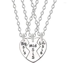 Pendant Necklaces 3 Piece Set Of Sister Necklace Friend Choker 2023 Men And Women Fashion Jewelry